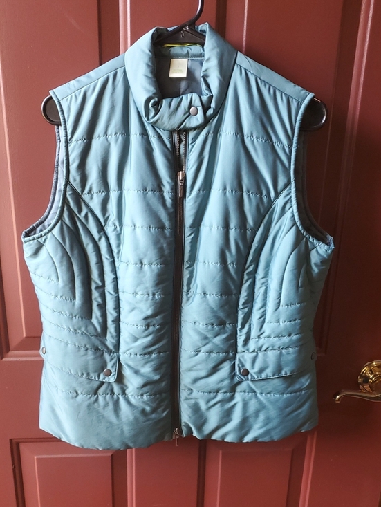 Sigrid Olsen Jackets & Blazers - Sigrid Olsen Quilted Sleeveless Puffer Vest - Teal